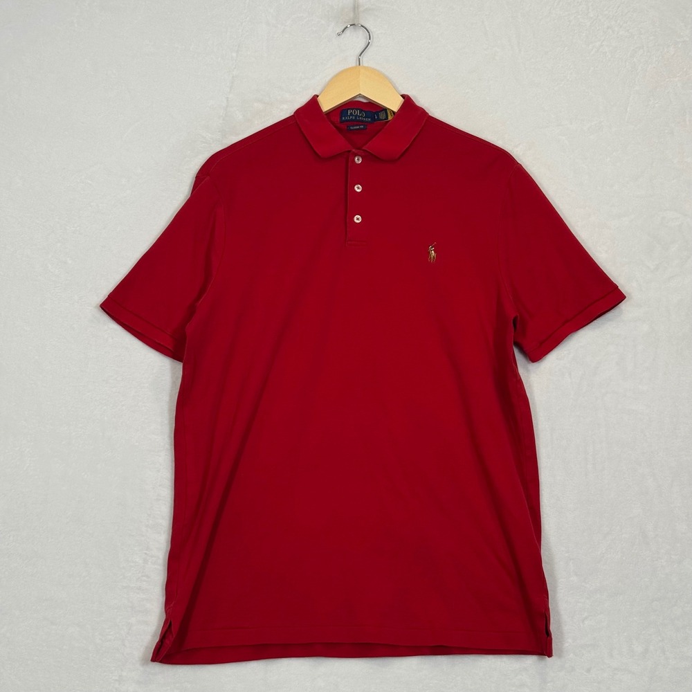 Polo Ralph Lauren Red Short Sleeve Polo Shirt Large